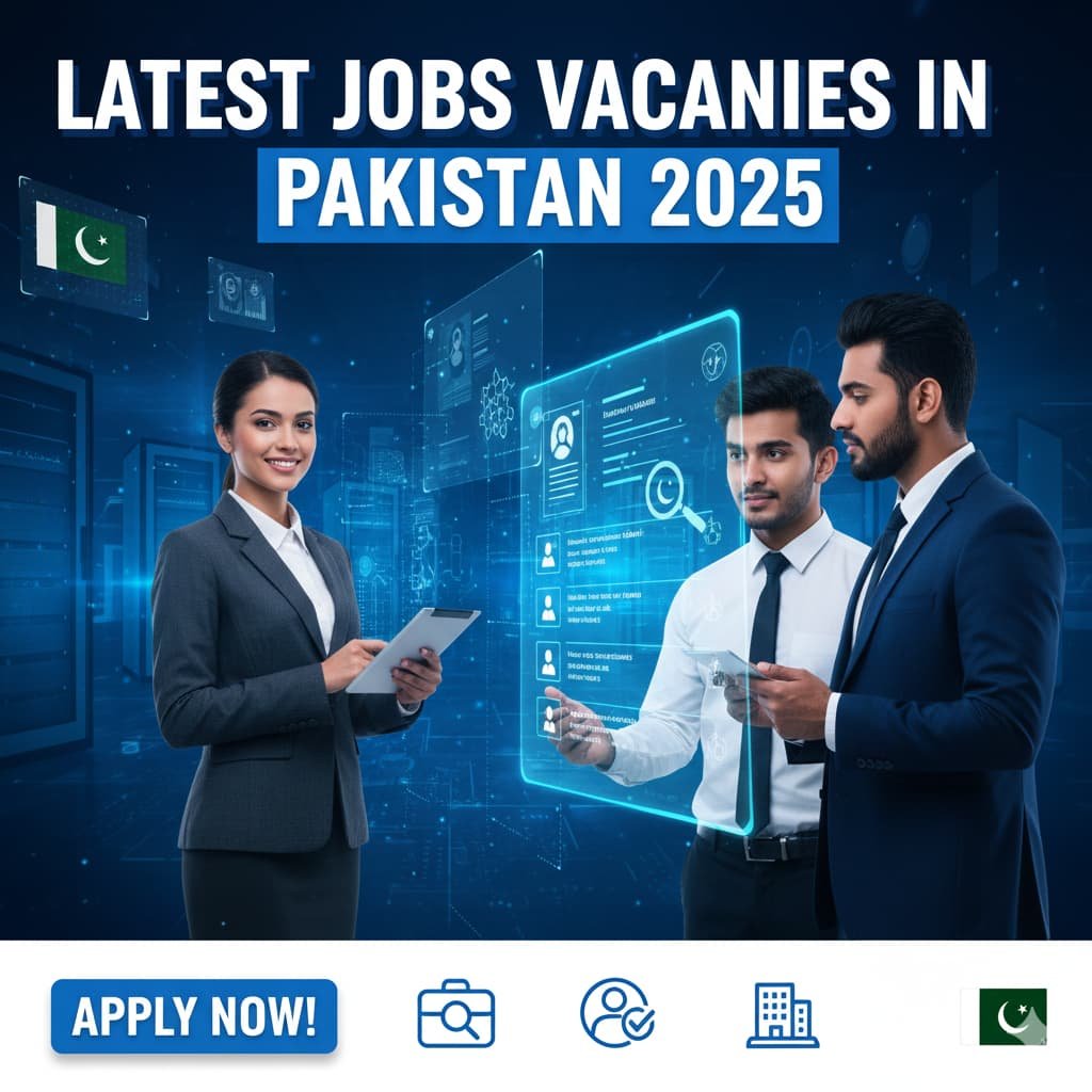 latest jobs vacancies in Pakistan 2025 for students, fresh graduates, and job seekers with online application details