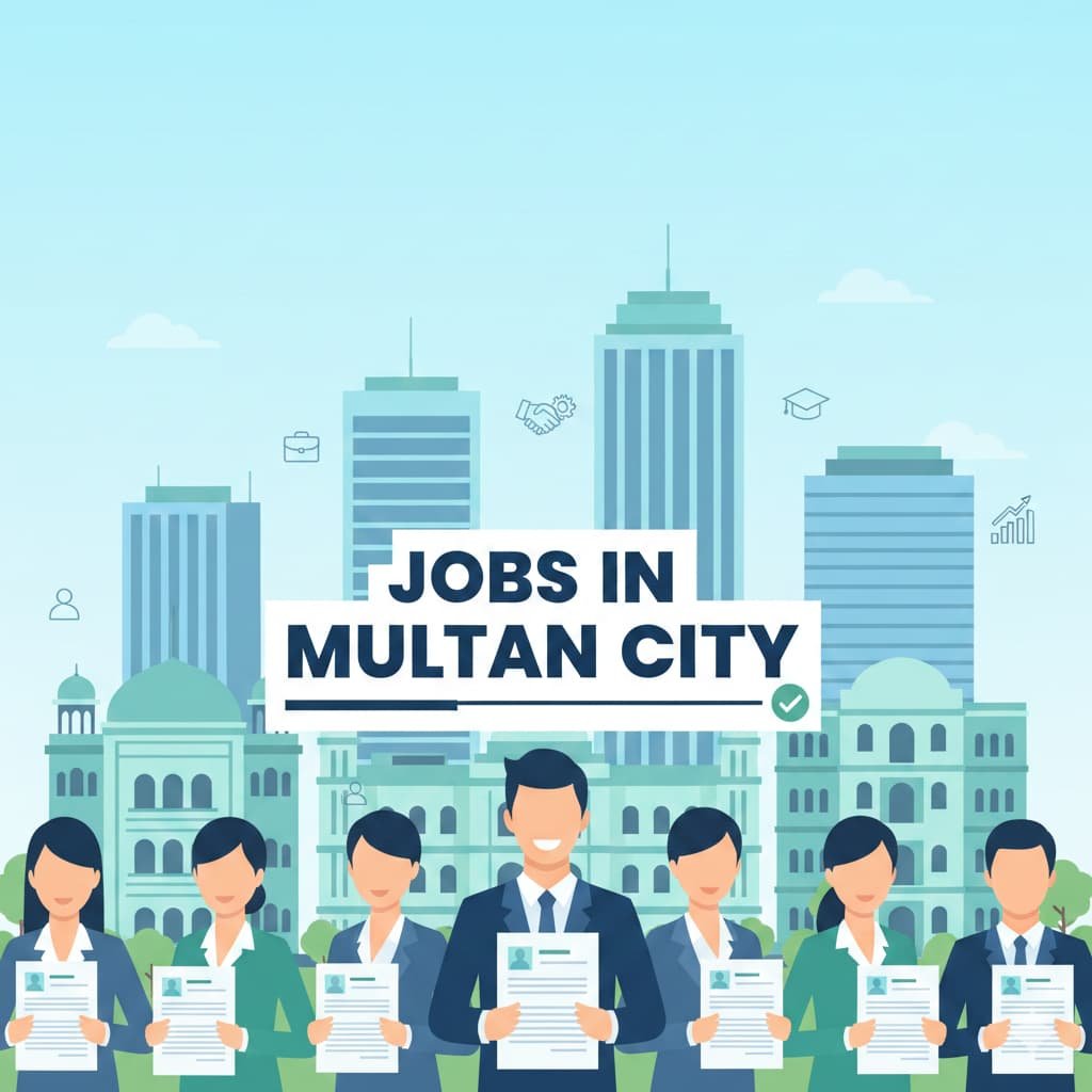 Latest jobs in Multan city 2025 offering secure government and private sector careers with long-term growth, competitive salaries, and professional stability.